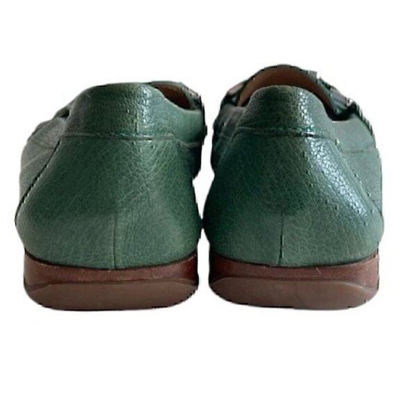 Geox Women's Green Leather Loafer size 37 1/2 - Picture 3 of 12